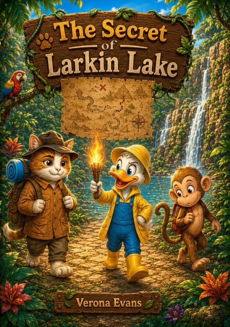 The Secret of Larkin Lake by Verona Evans, front cover